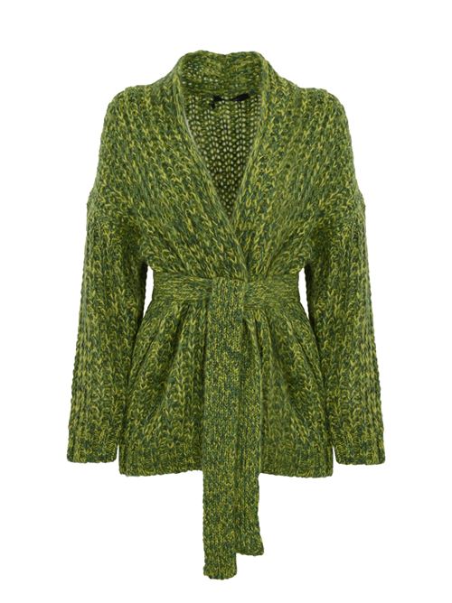 Cardigan a coste Josef in mohair chine' Verde WEEKEND MAX MARA | 2425346082600004